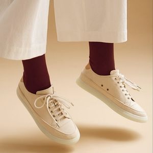 NIB PAIRS IN PARIS No 19 Reaumur Toile Naturelle Cotton Canvas Sneakers sz 41